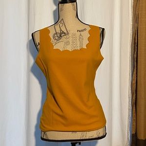 Scalloped neck tank top